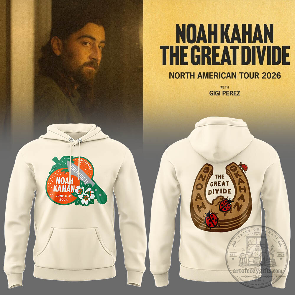 2026 Hoodie for Noah Kahan's The Great Divide Tour