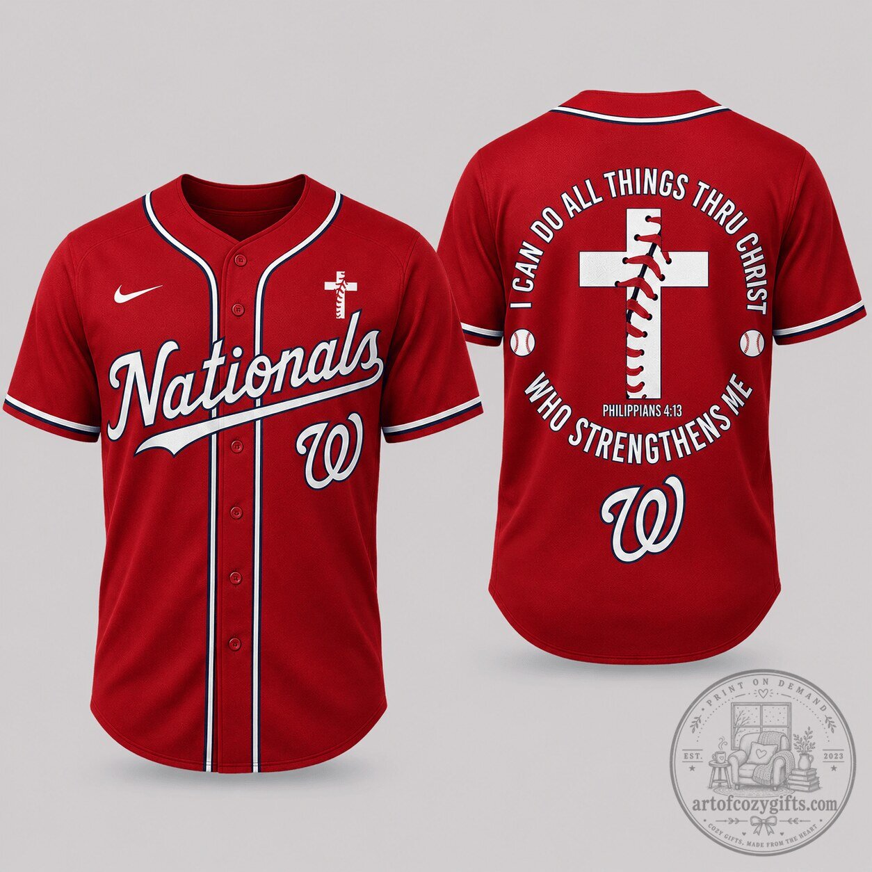 Washington Nationals Philippians Faith Baseball Jersey
