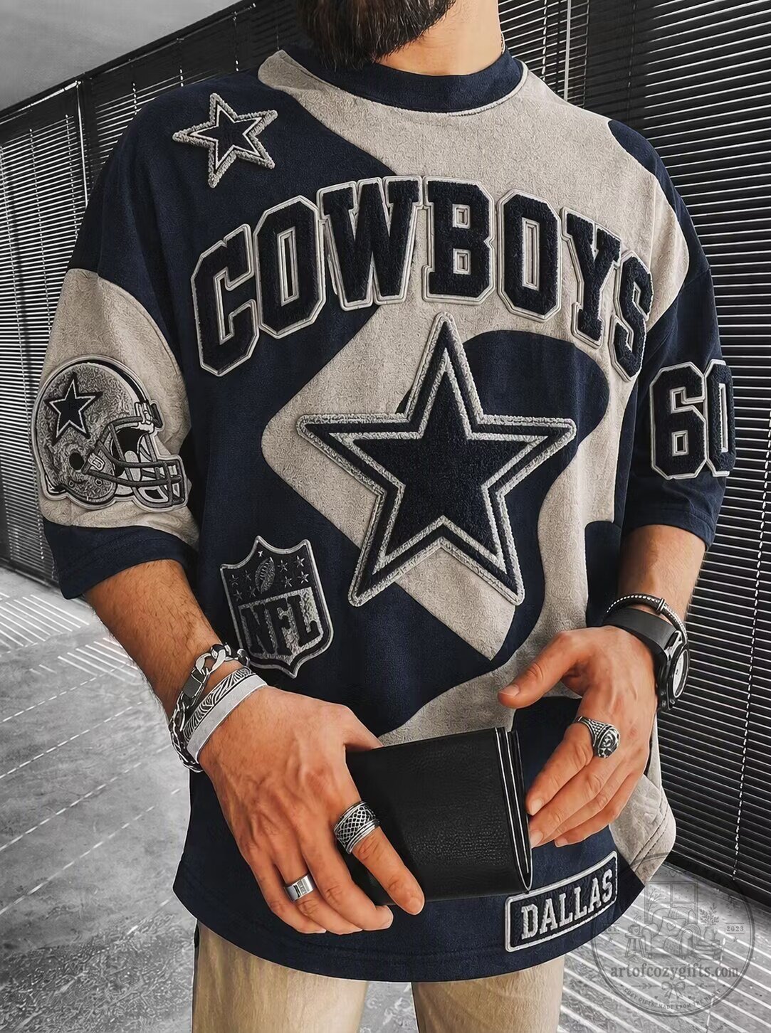 T-Shirt for Fans of the Dallas Cowboys with Star Logo Design