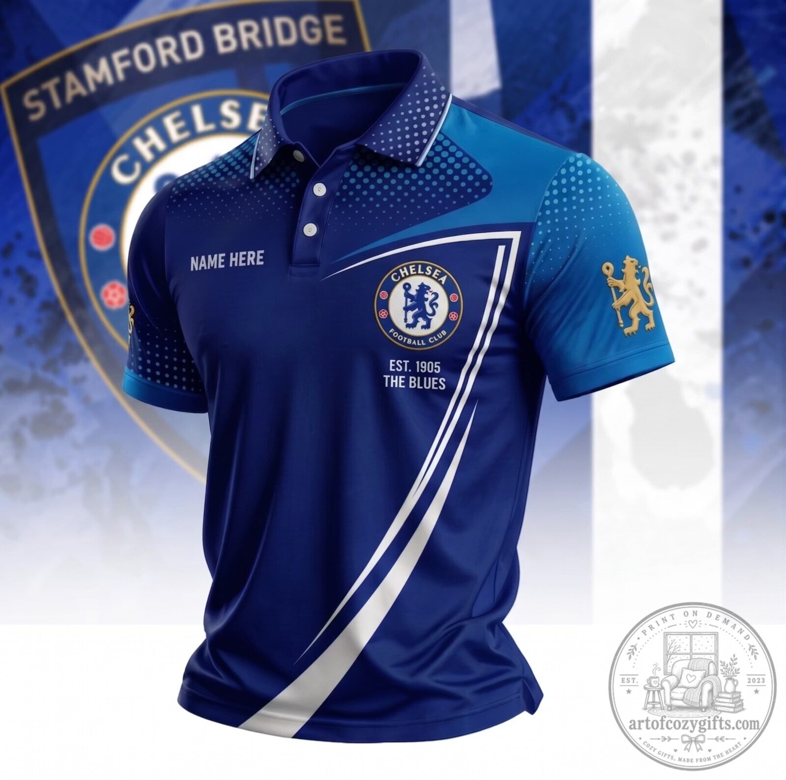 Chelsea Football Club Fan Polo Shirt for Men