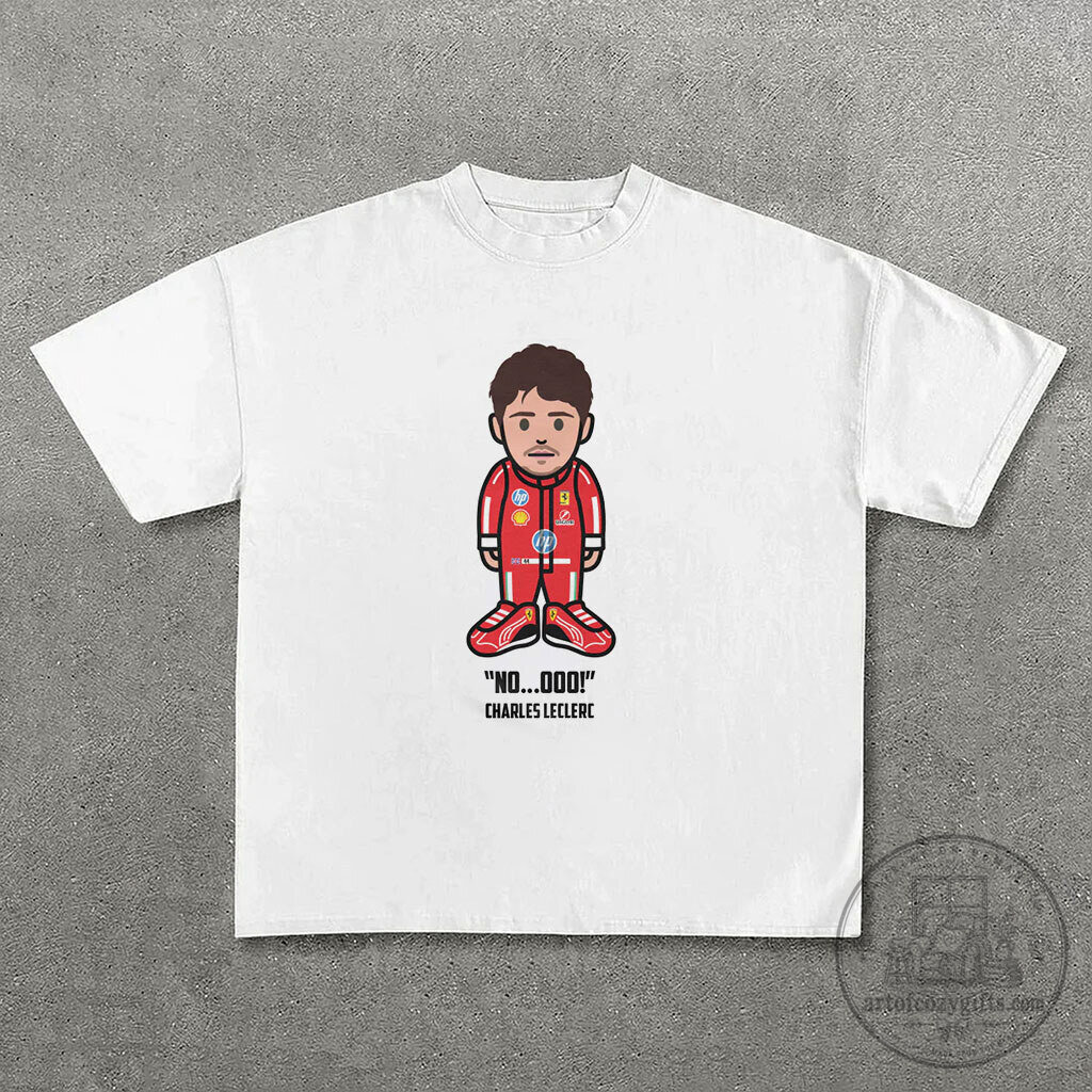 Charles Leclerc Cartoon Driver Formula One Racing Fan T-Shirt