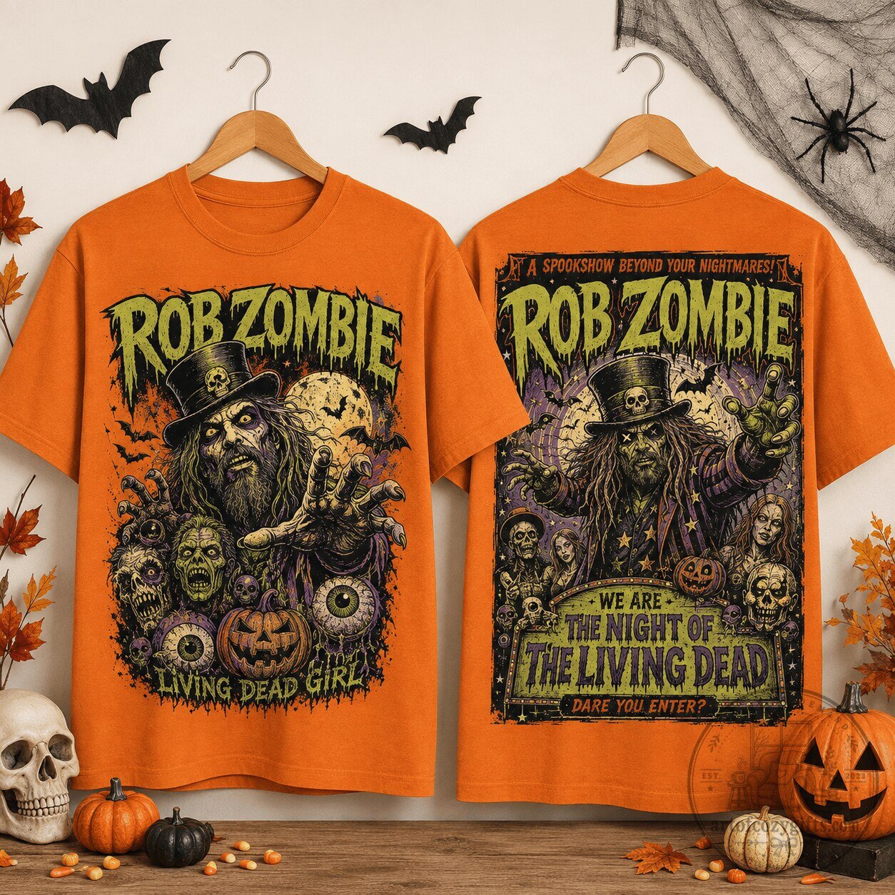 Halloween Horror Rob Zombie Living Dead Girl Spookshow Graphic T-Shirt