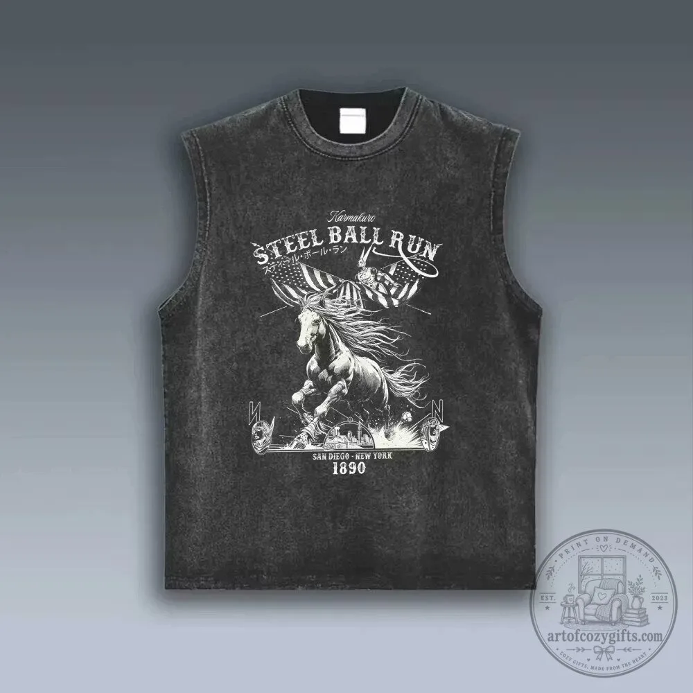 Jojo's Bizarre Adventure Steel Ball Run Vintage Tank Top