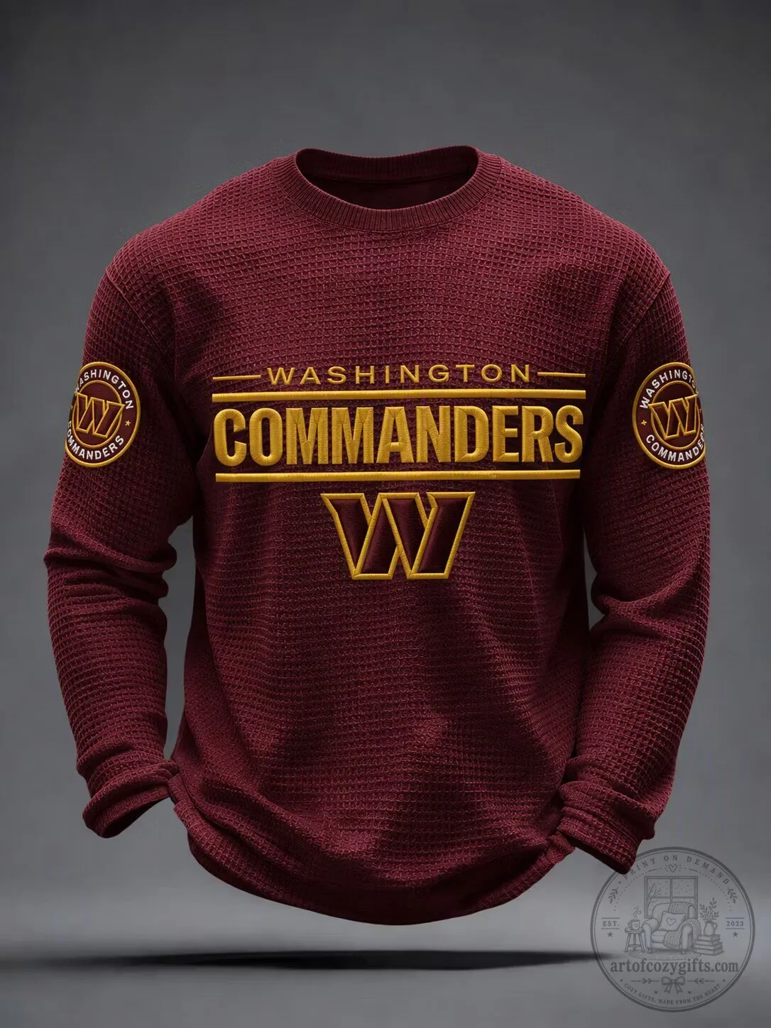 Embroidered Crewneck Sweatshirt for Washington Commanders Football Team