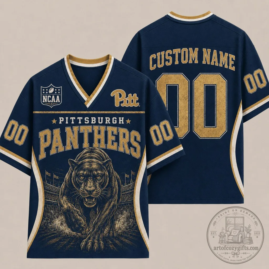 Pittsburgh Panthers Football NCAA Custom Name and Number Jersey