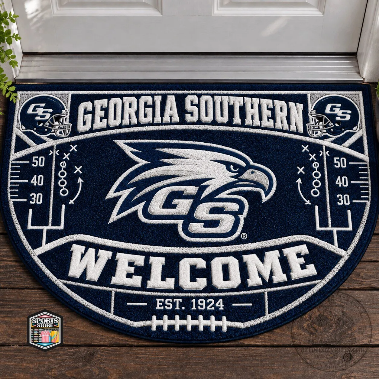 Georgia Southern Eagles Football Welcome Home Doormat