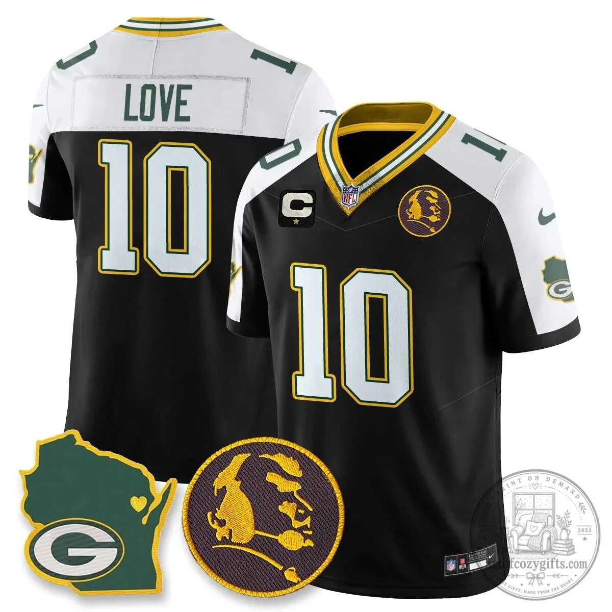 Jordan Love Stitched Football Jersey - Green Bay Packers by John Madden 49 Jordan Love Stitched Football Jersey - Green Bay Packers by John Madden