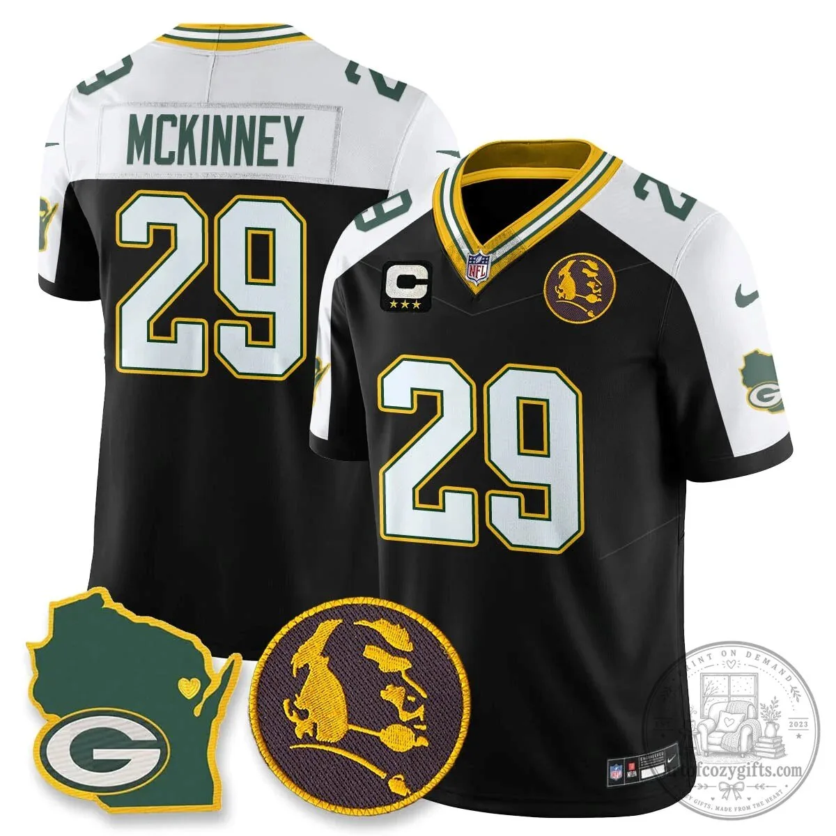 Jordan Love Stitched Football Jersey - Green Bay Packers by John Madden 52 Jordan Love Stitched Football Jersey - Green Bay Packers by John Madden