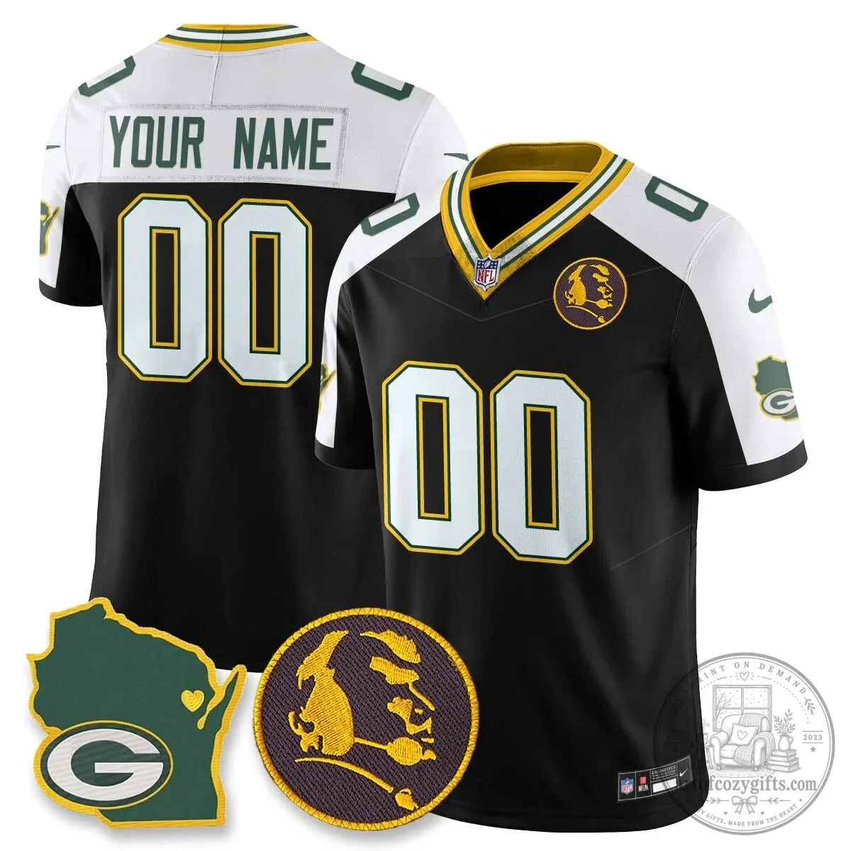 Jordan Love Stitched Football Jersey - Green Bay Packers by John Madden 53 Jordan Love Stitched Football Jersey - Green Bay Packers by John Madden