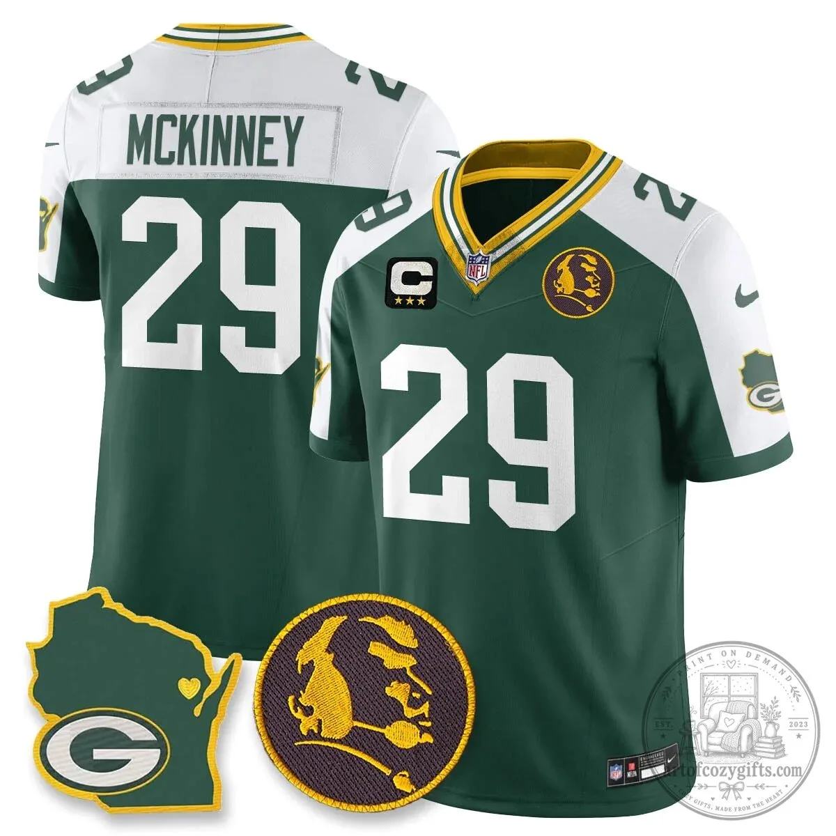 Jordan Love Stitched Football Jersey - Green Bay Packers by John Madden 59 Jordan Love Stitched Football Jersey - Green Bay Packers by John Madden