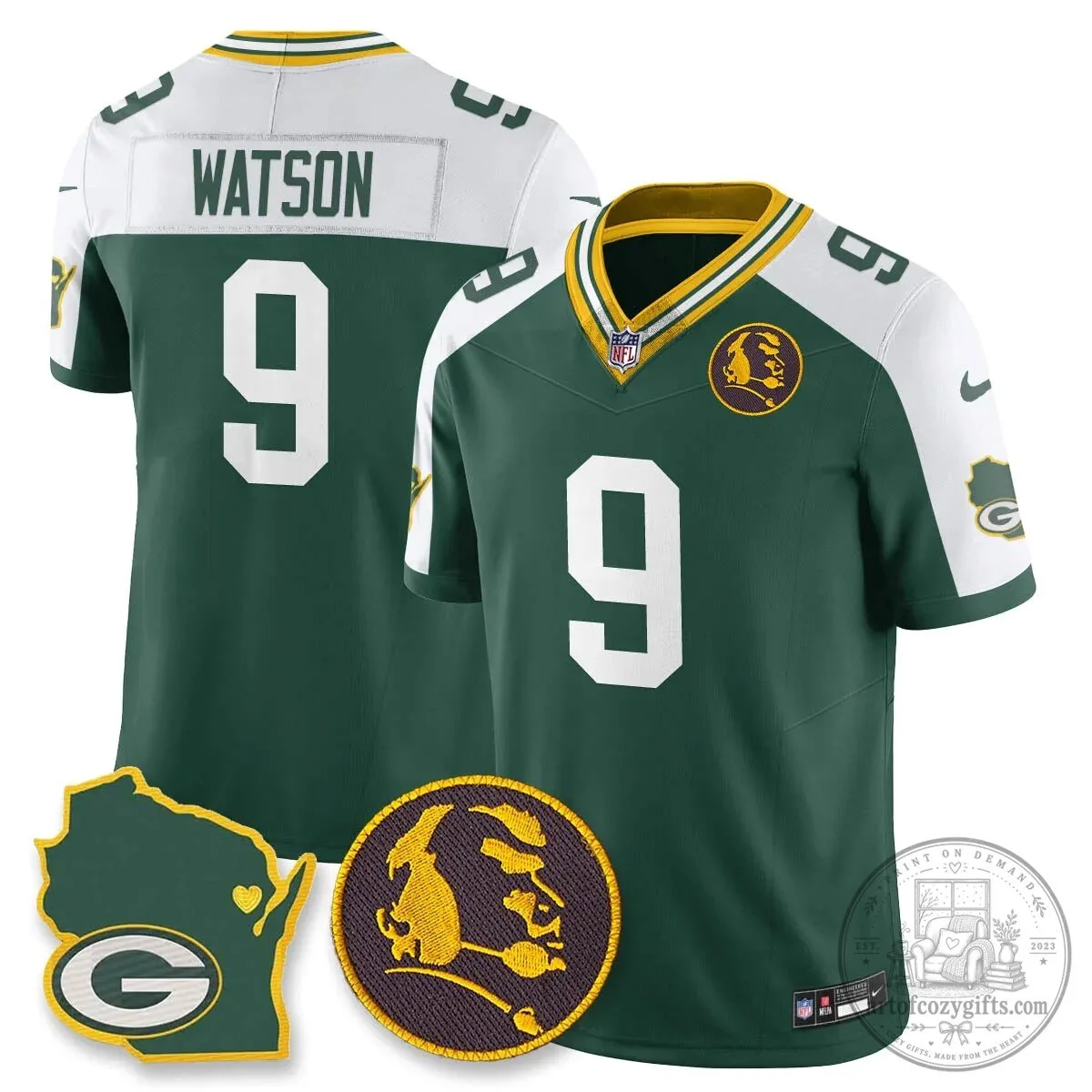 Jordan Love Stitched Football Jersey - Green Bay Packers by John Madden 61 Jordan Love Stitched Football Jersey - Green Bay Packers by John Madden
