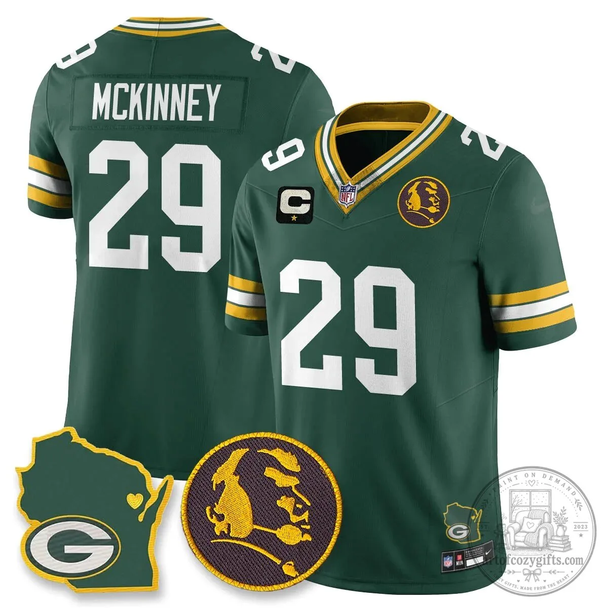 Jordan Love Stitched Football Jersey - Green Bay Packers by John Madden 65 Jordan Love Stitched Football Jersey - Green Bay Packers by John Madden