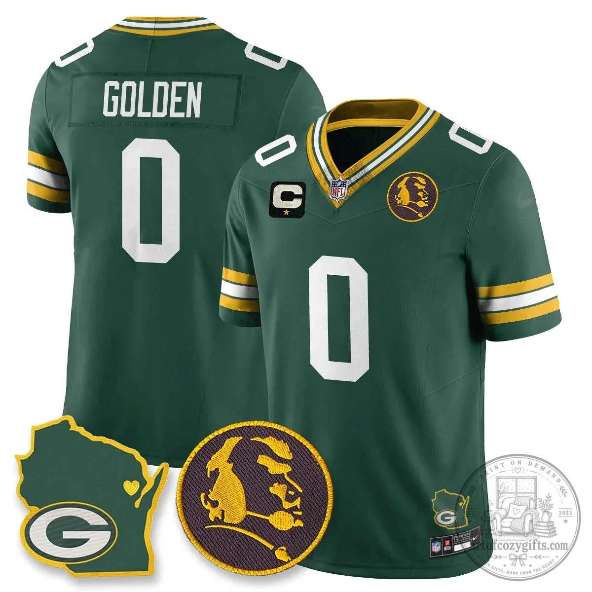 Jordan Love Stitched Football Jersey - Green Bay Packers by John Madden 66 Jordan Love Stitched Football Jersey - Green Bay Packers by John Madden