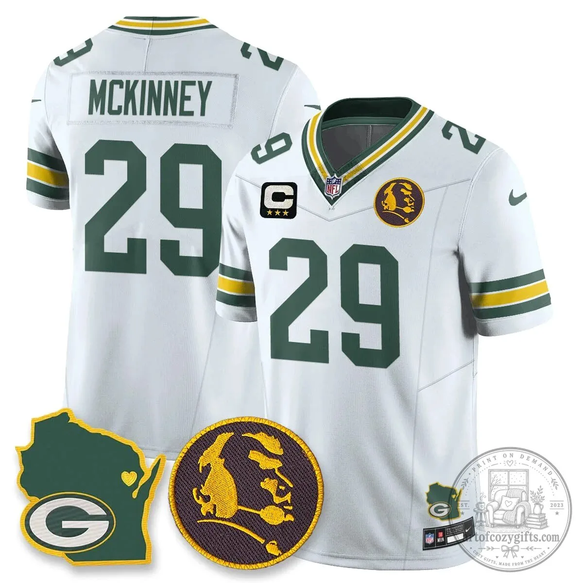 Jordan Love Stitched Football Jersey - Green Bay Packers by John Madden 79 Jordan Love Stitched Football Jersey - Green Bay Packers by John Madden