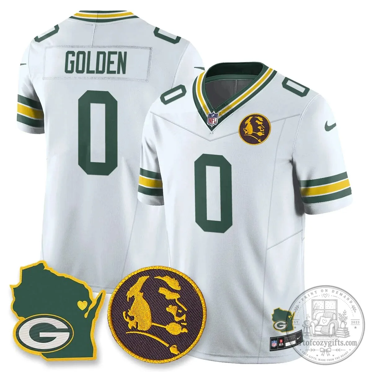 Jordan Love Stitched Football Jersey - Green Bay Packers by John Madden 80 Jordan Love Stitched Football Jersey - Green Bay Packers by John Madden