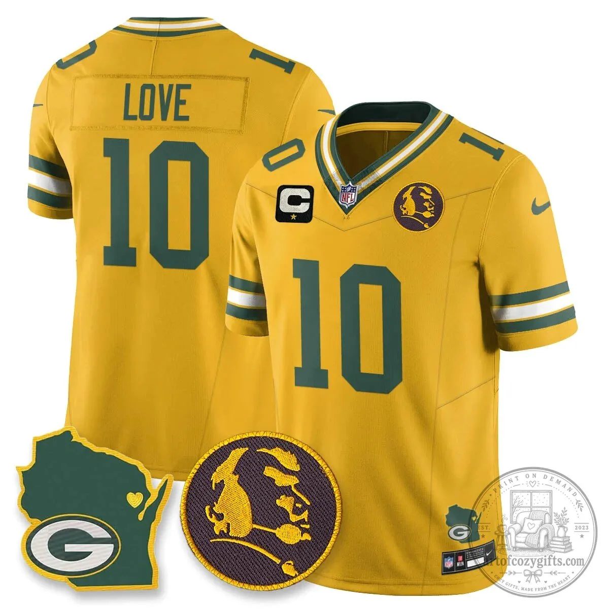 Jordan Love Stitched Football Jersey - Green Bay Packers by John Madden 83 Jordan Love Stitched Football Jersey - Green Bay Packers by John Madden