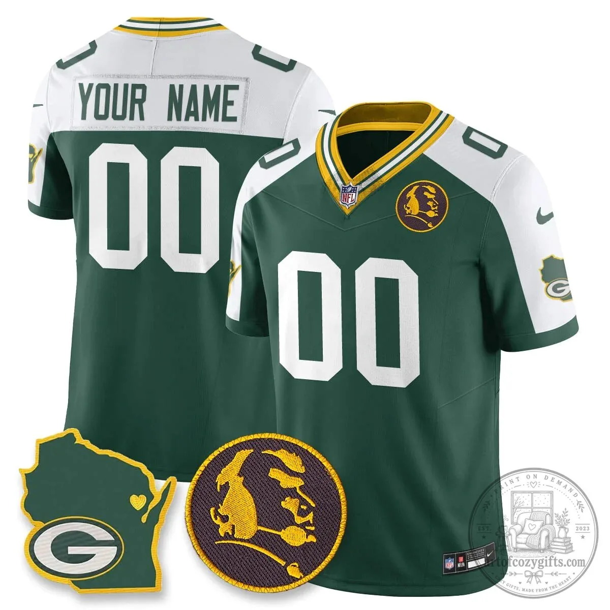 Jordan Love Stitched Football Jersey - Green Bay Packers by John Madden 92 Jordan Love Stitched Football Jersey - Green Bay Packers by John Madden