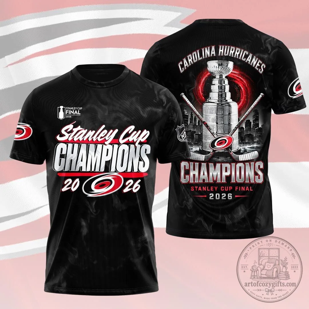 Carolina Hurricanes 2026 Stanley Cup Champions Hockey Fan T-Shirt