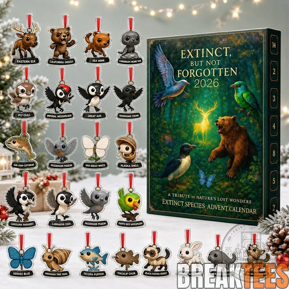 Extinct Species Advent Calendar 2026 with Lost Wonders Ornaments