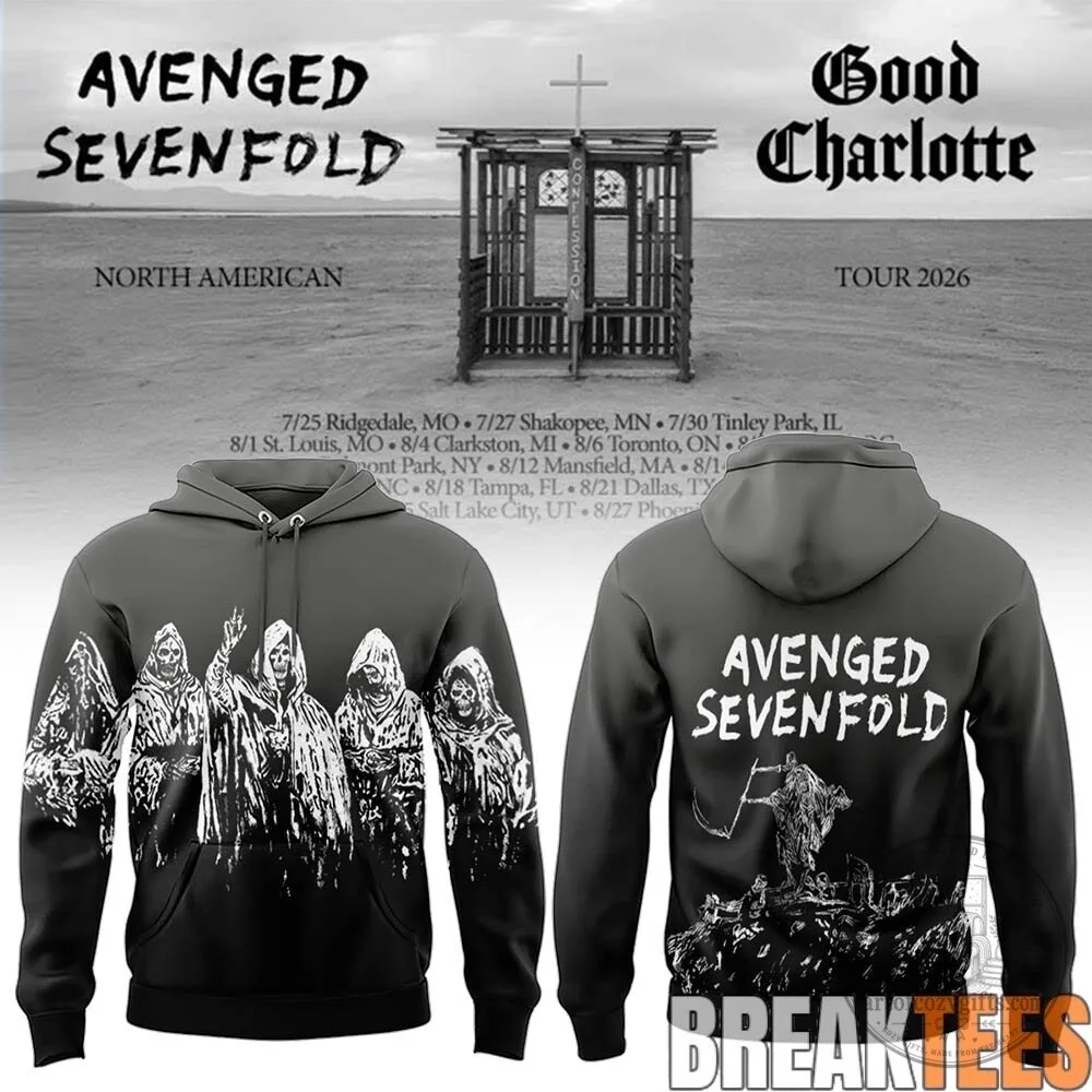 Avenged Sevenfold Good Charlotte North American Tour 2026 Hoodie