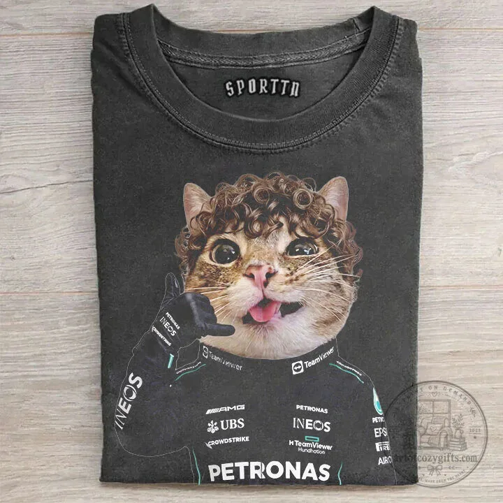 Funny Cat Kimi Antonelli Formula 1 Racing Driver T-Shirt