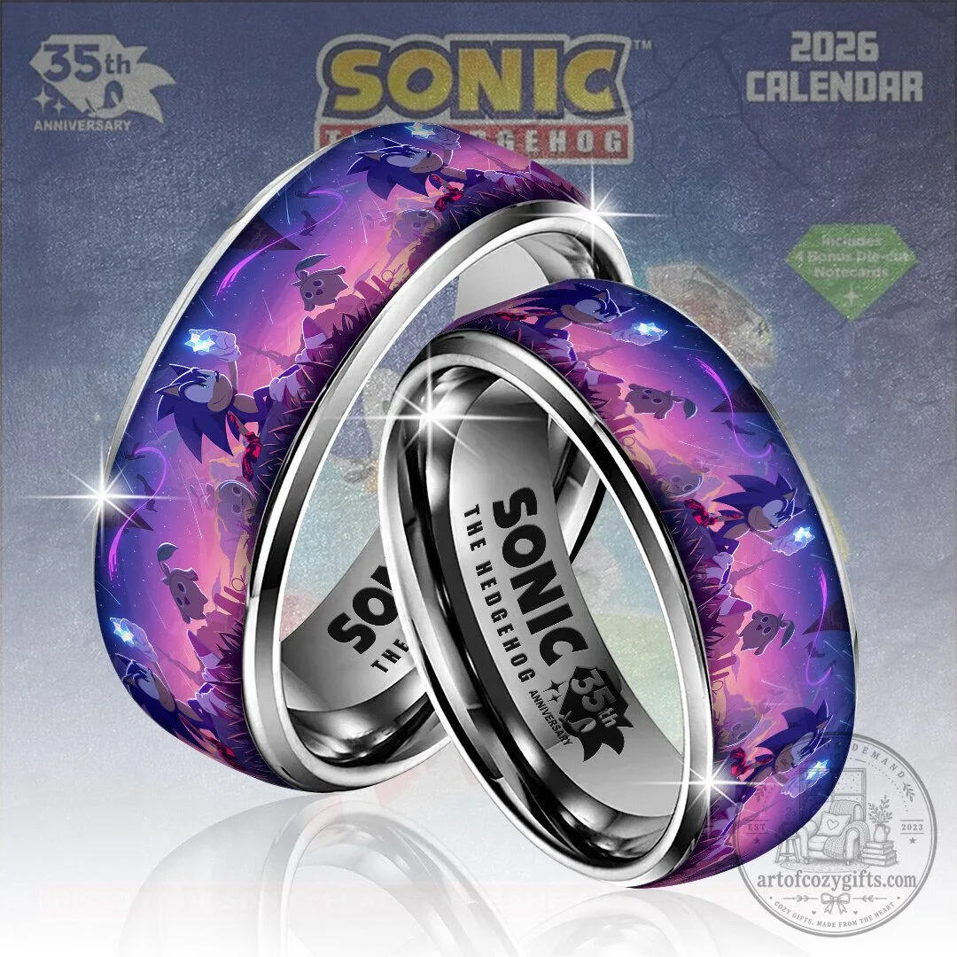 Sonic The Hedgehog 35th Anniversary Collectible Stainless Steel Ring