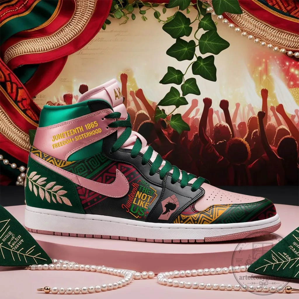 Juneteenth 1865 Freedom Sisterhood Air Jordan 1 High Top Sneakers Juneteenth 1865 Freedom Sisterhood Air Jordan 1 High Top Sneakers