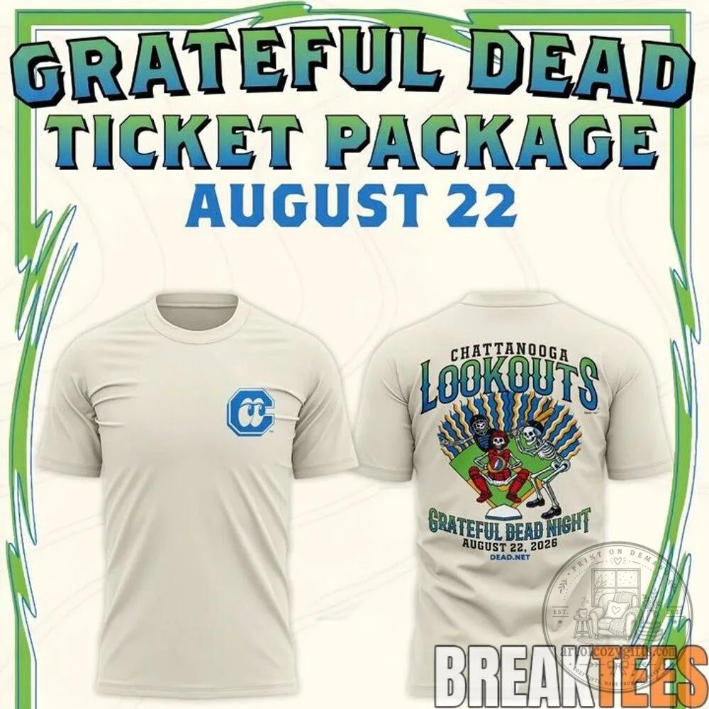 Chattanooga Lookouts Grateful Dead Night 2026 Special Event T-Shirt