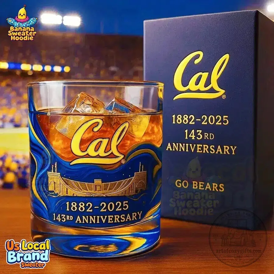 Commemorative Whiskey Glass for the 143rd Anniversary of California Golden Bears