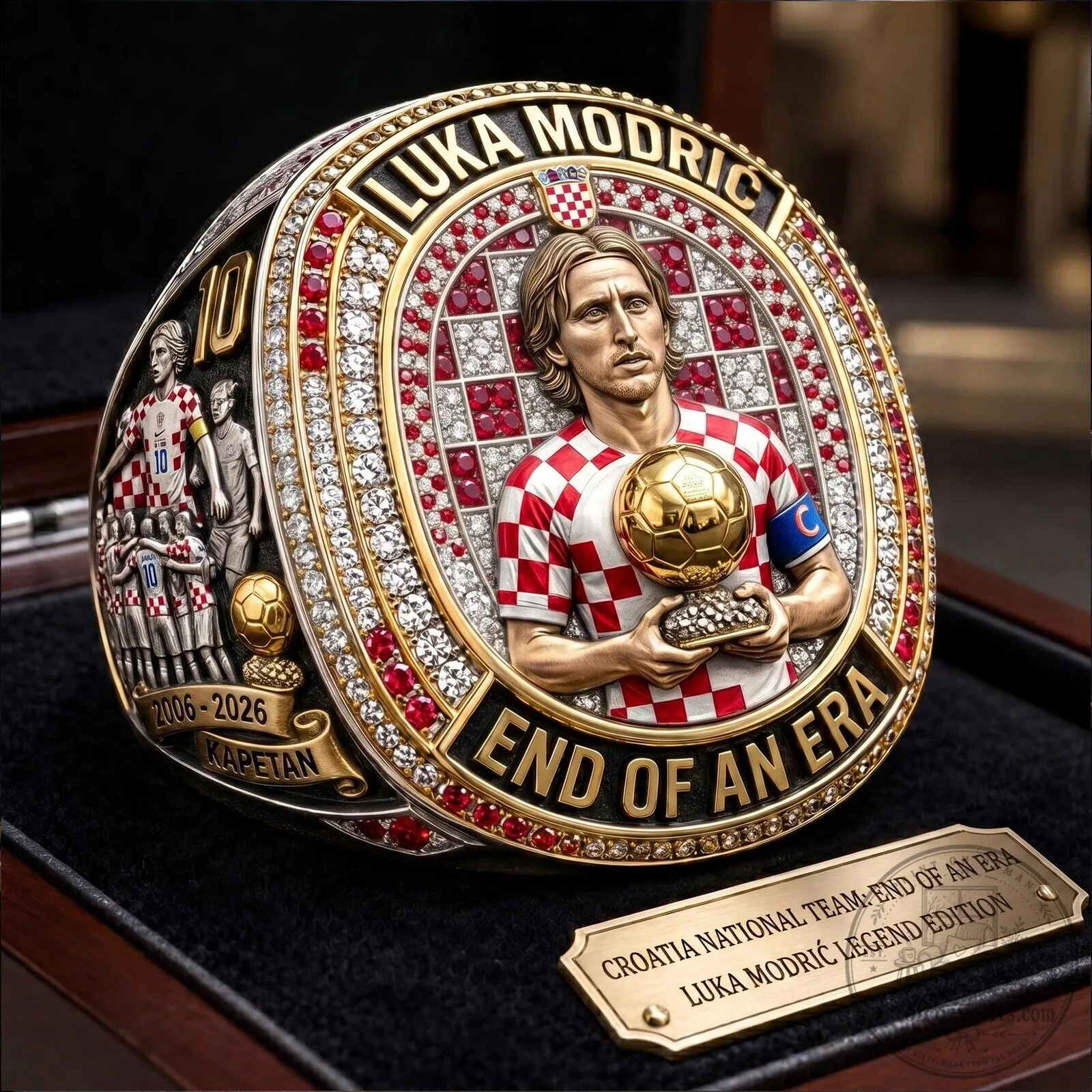 Luka Modric Croatia National Team End of an Era Legend Edition Ring