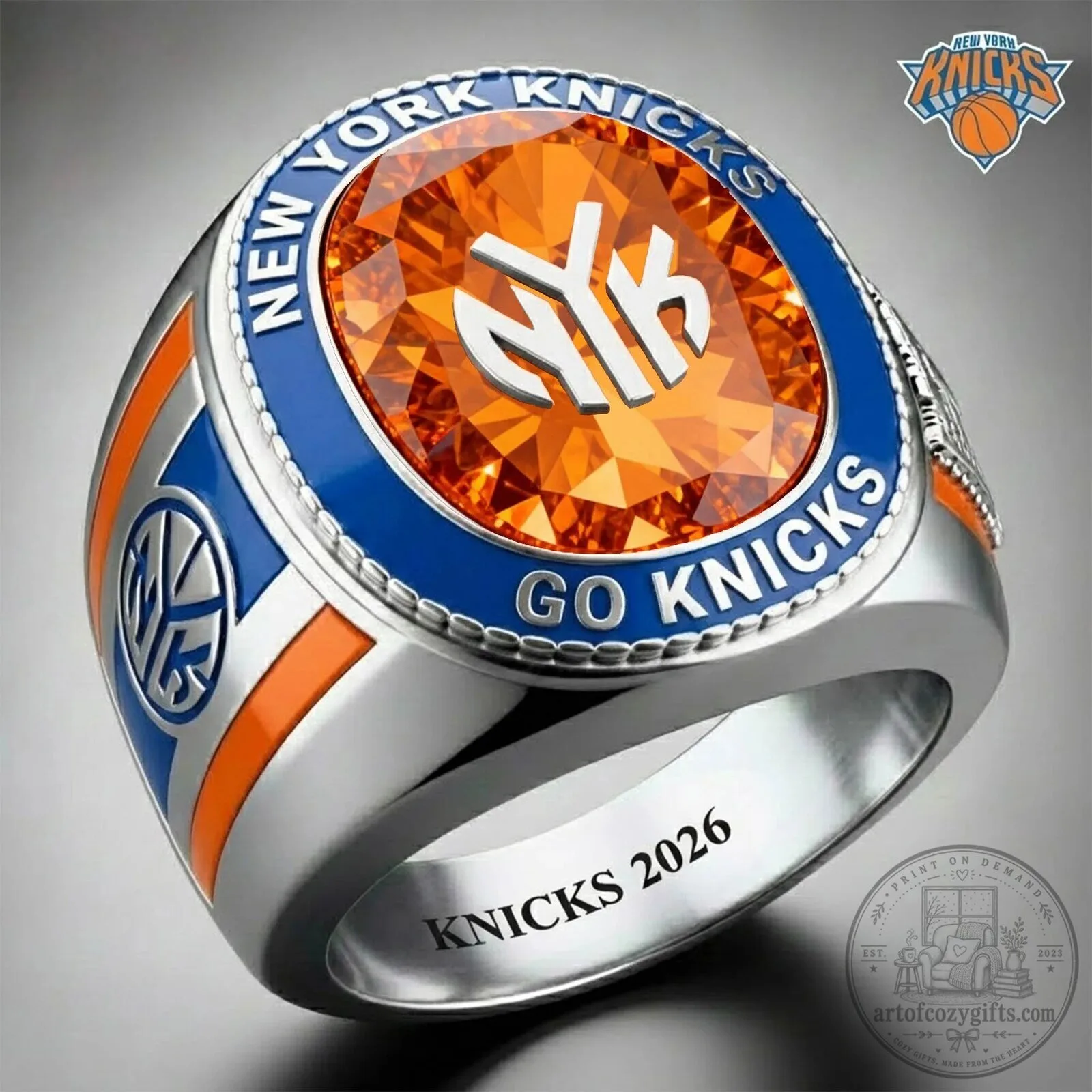 New York Knicks Basketball Team Championship Fan Ring
