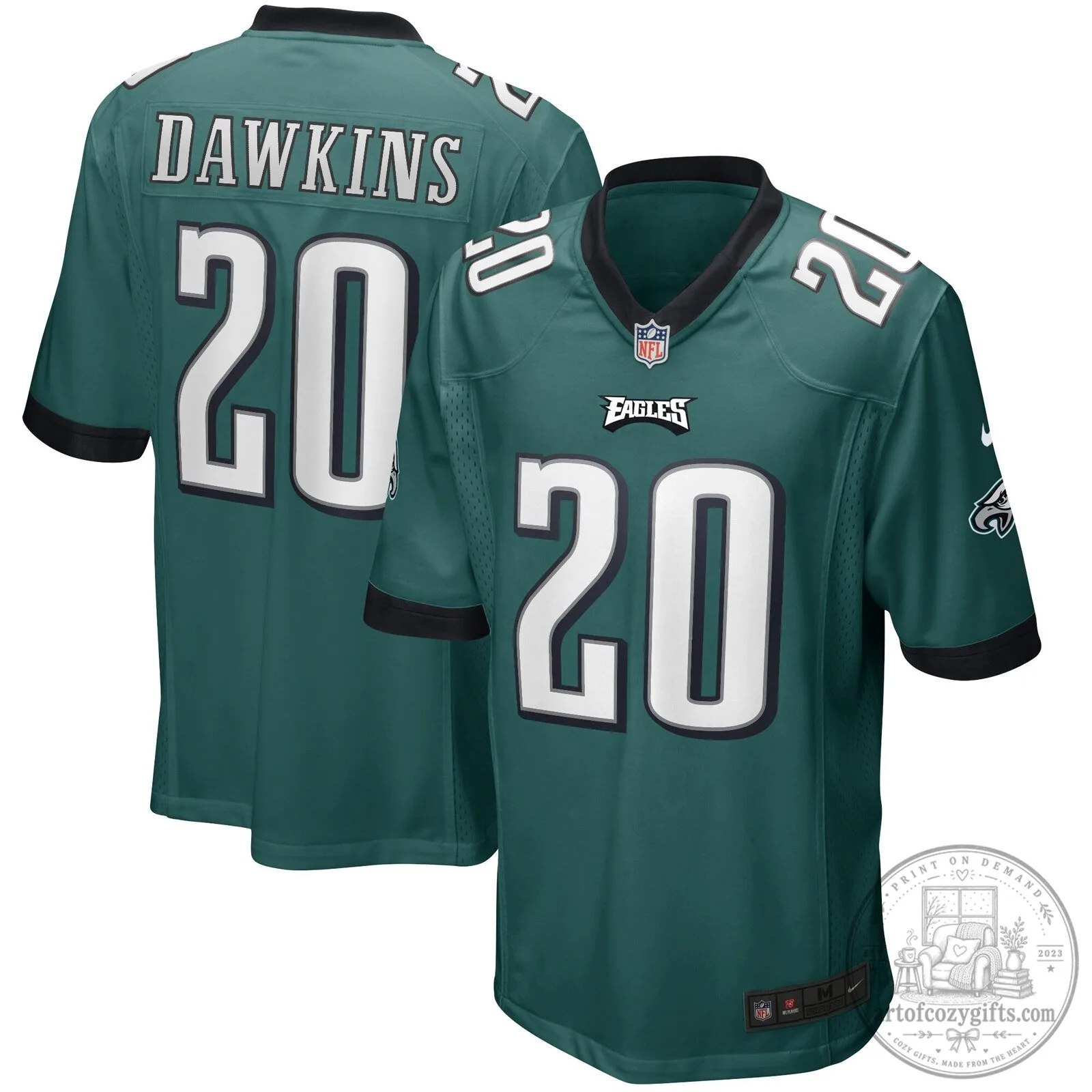 Brian Dawkins Philadelphia Eagles Midnight Green Football Jersey