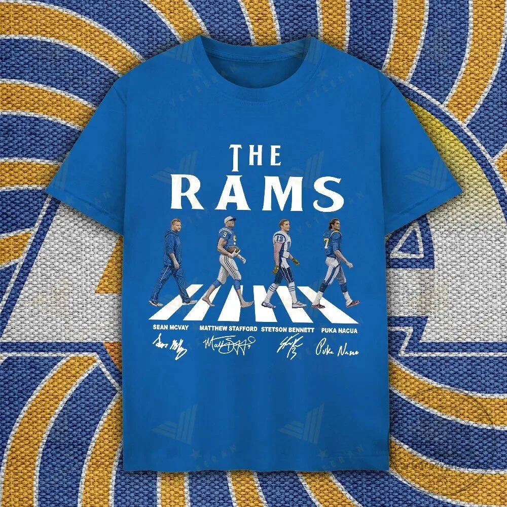 Los Angeles Rams Football Abbey Road Parody Graphic T-Shirt