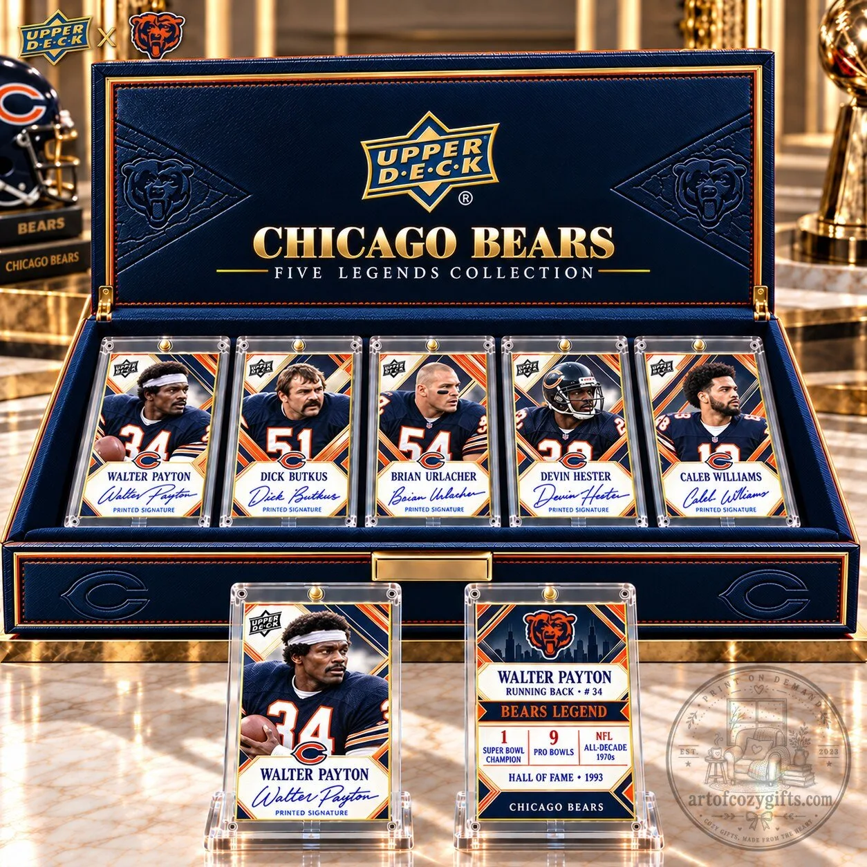 Chicago Bears Five Legends Collection Premium Trading Card Box Set