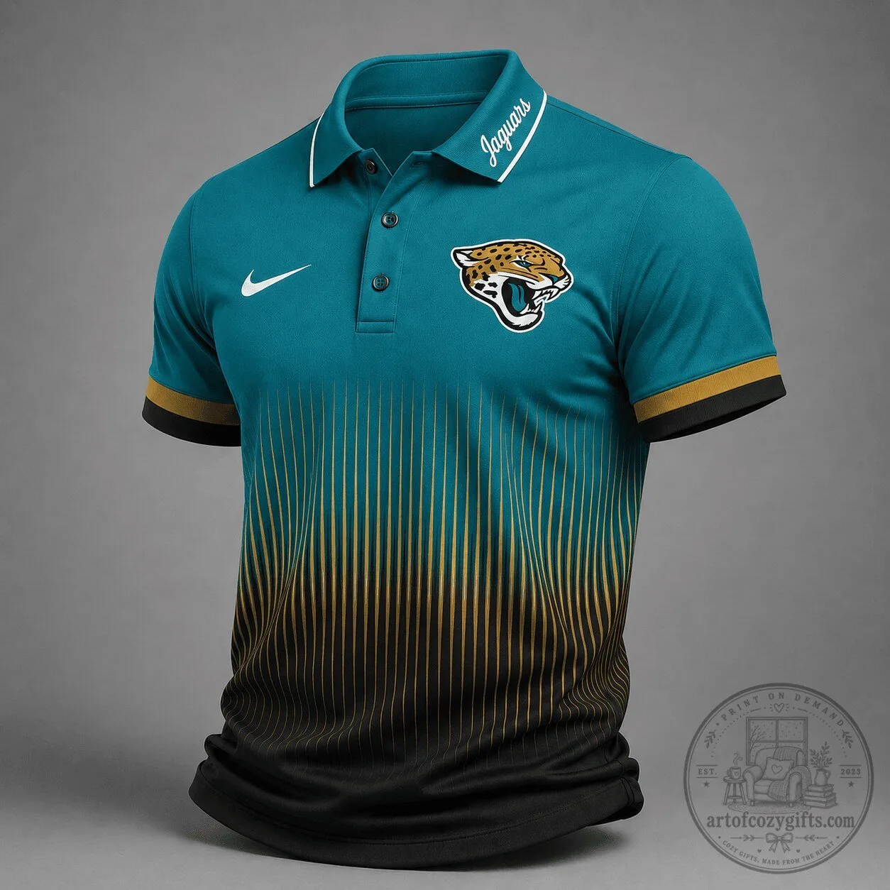 Jacksonville Jaguars NFL Football Team Performance Polo Shirt