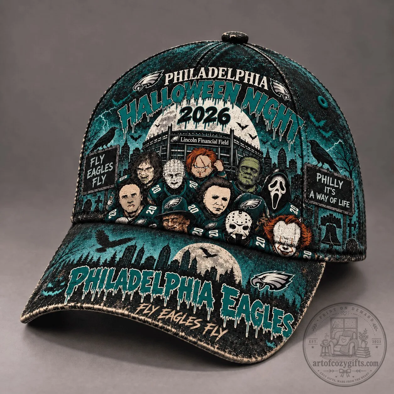 Philadelphia Eagles Fan Halloween Night 2026 Lincoln Financial Field Cap Hat