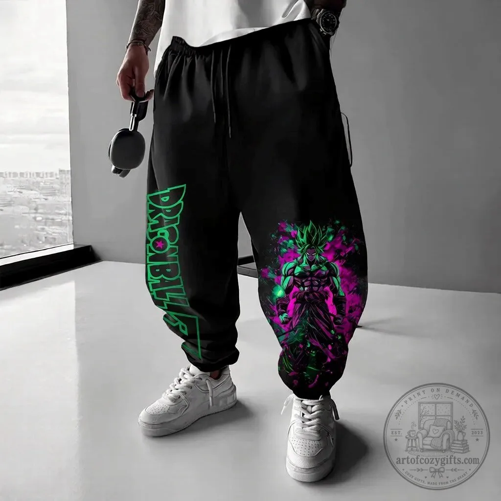 Dragon Ball Z Broly Super Saiyan Legendary Anime Streetwear Pants