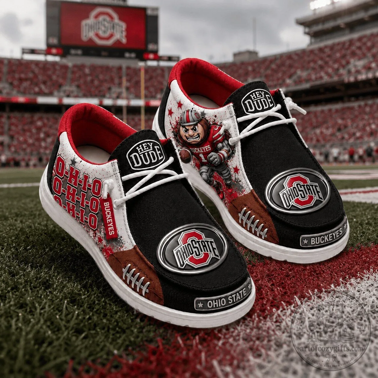 Ohio State Buckeyes Football Team Hey Dude Shoes
