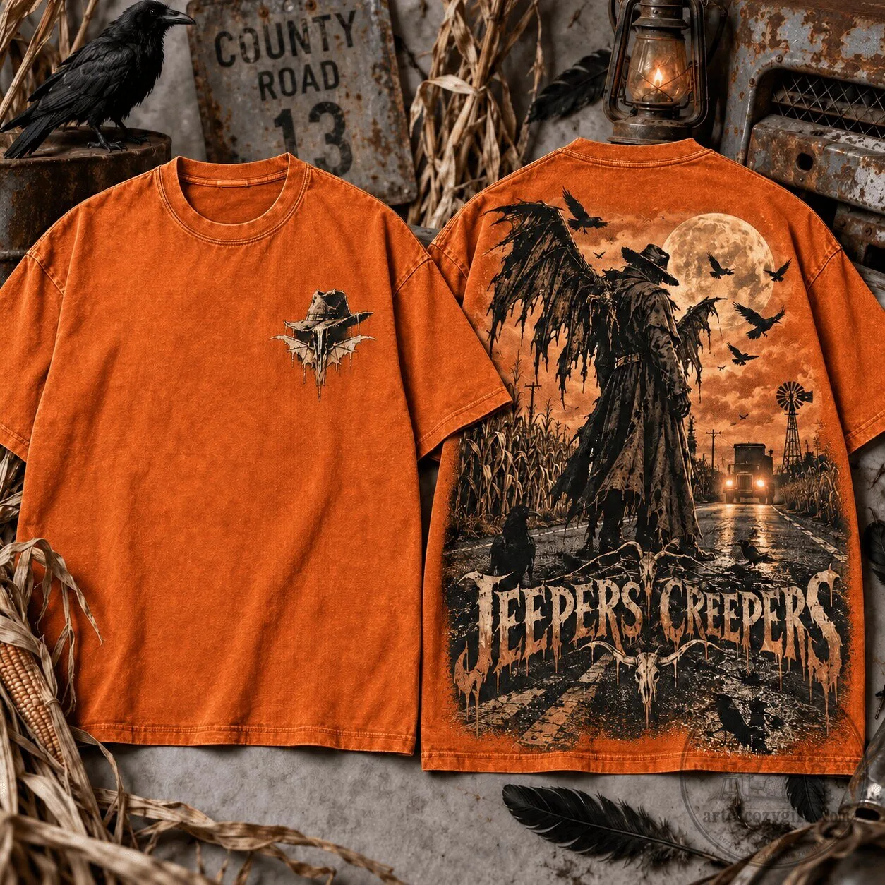 Jeepers Creepers Midnight Highway Winged Hunter Horror Movie T-Shirt