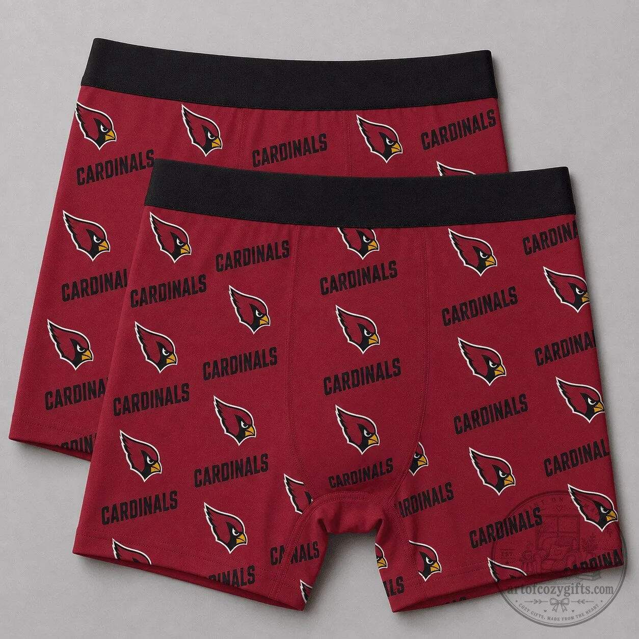 Arizona Cardinals Football Team Logo Pattern Men's Boxer Briefs Underwear
