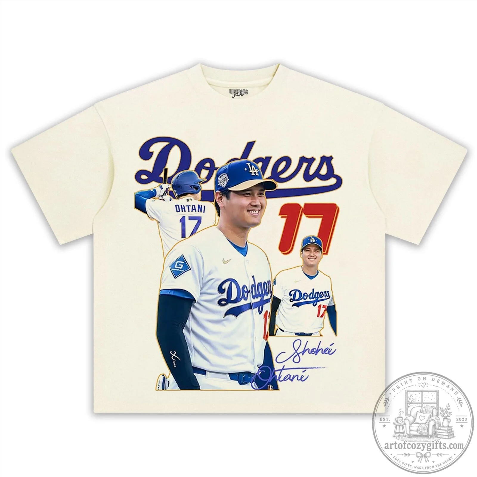 Los Angeles Dodgers Graphic T-Shirt featuring Shohei Ohtani Baseball Design 12 Los Angeles Dodgers Graphic T-Shirt featuring Shohei Ohtani Baseball Design
