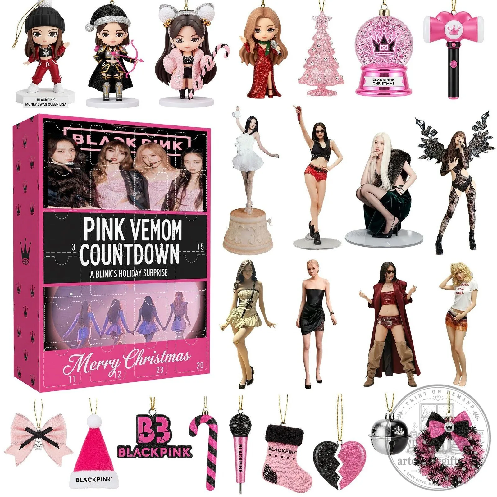 Blackpink Pink Venom Countdown Holiday Surprise Advent Calendar
