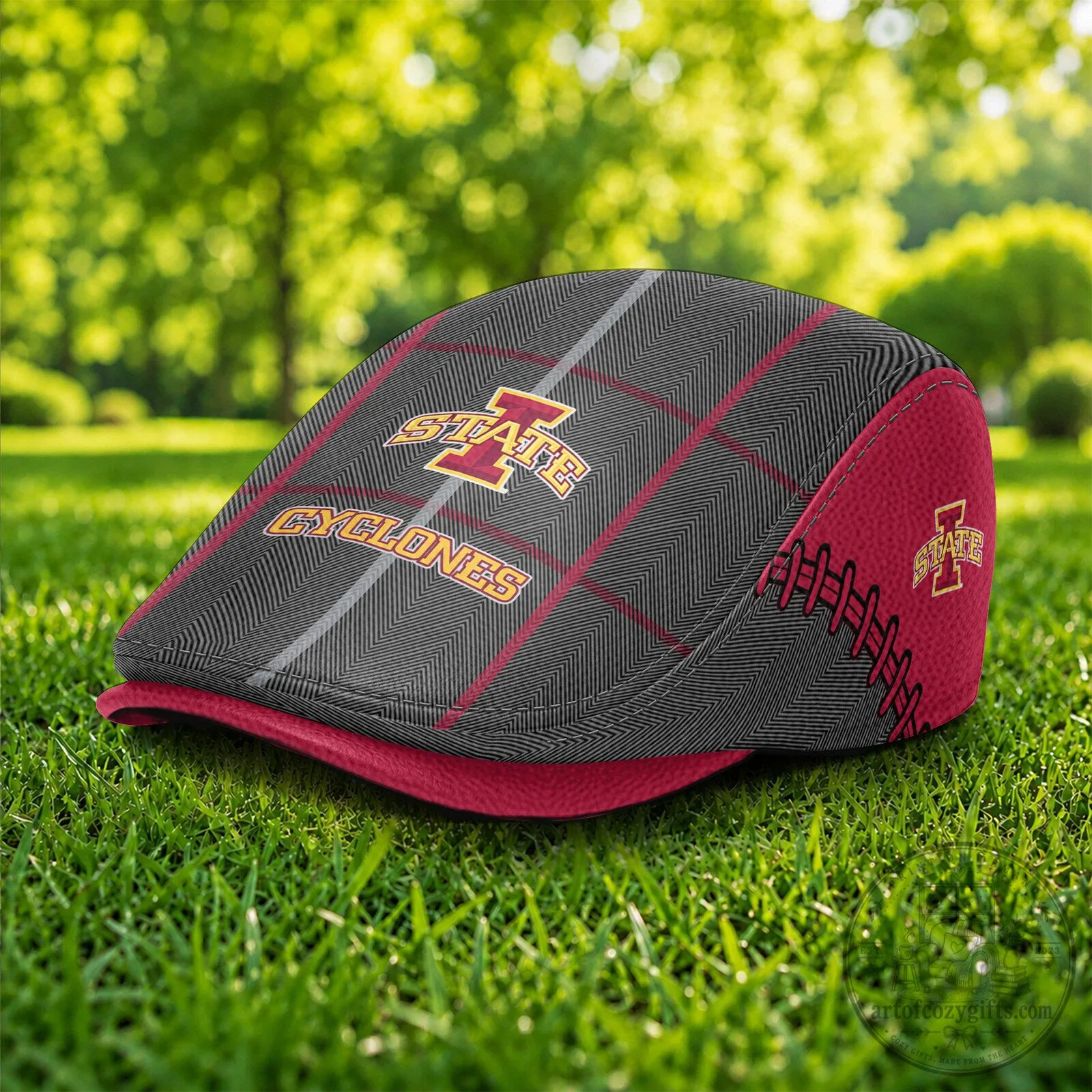 Iowa State Cyclones Plaid Flat Cap