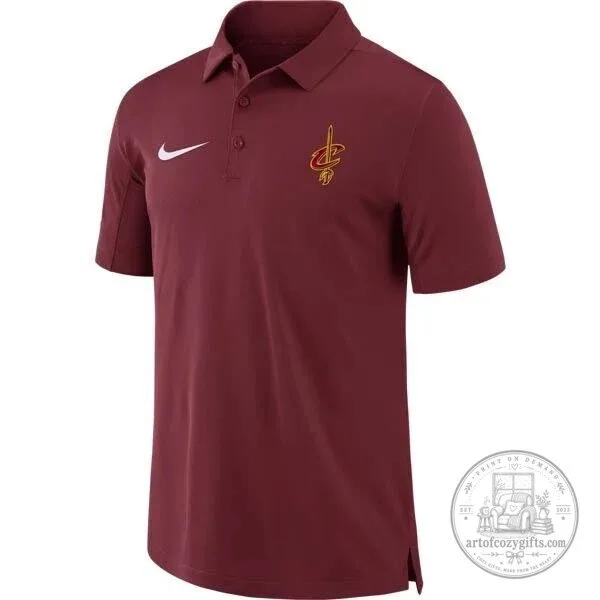Cleveland Cavaliers Nike Red Dri-FIT Performance Polo Shirt for Men