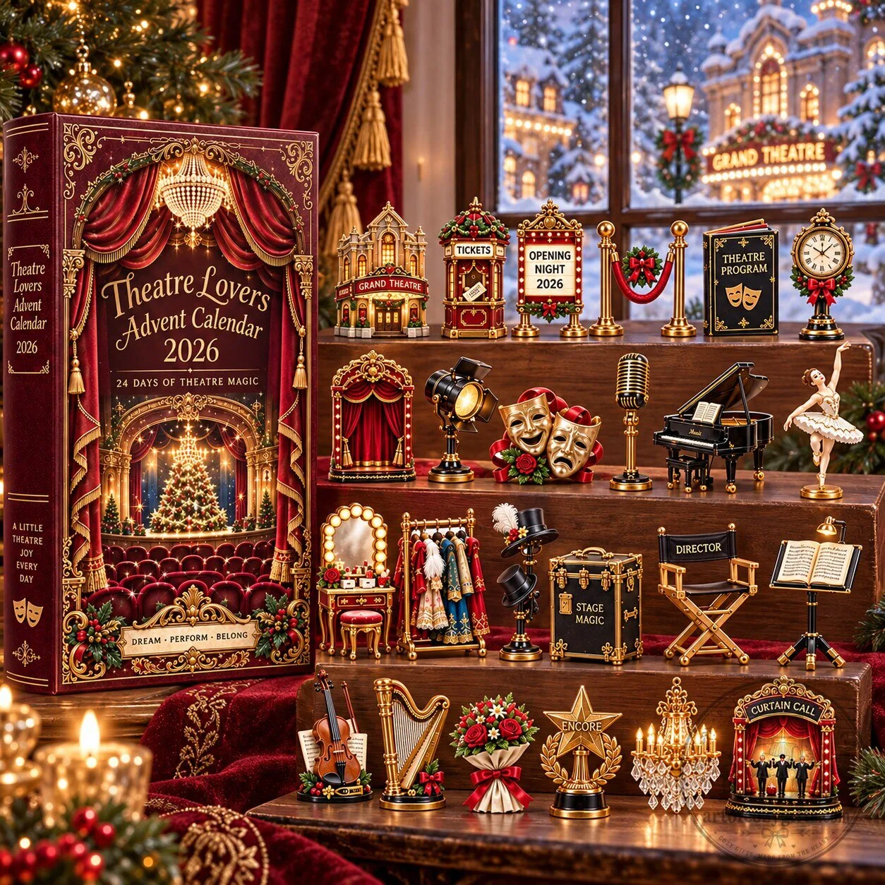 Theatre Lovers Advent Calendar 2026 with 24 Days of Magic Collectibles