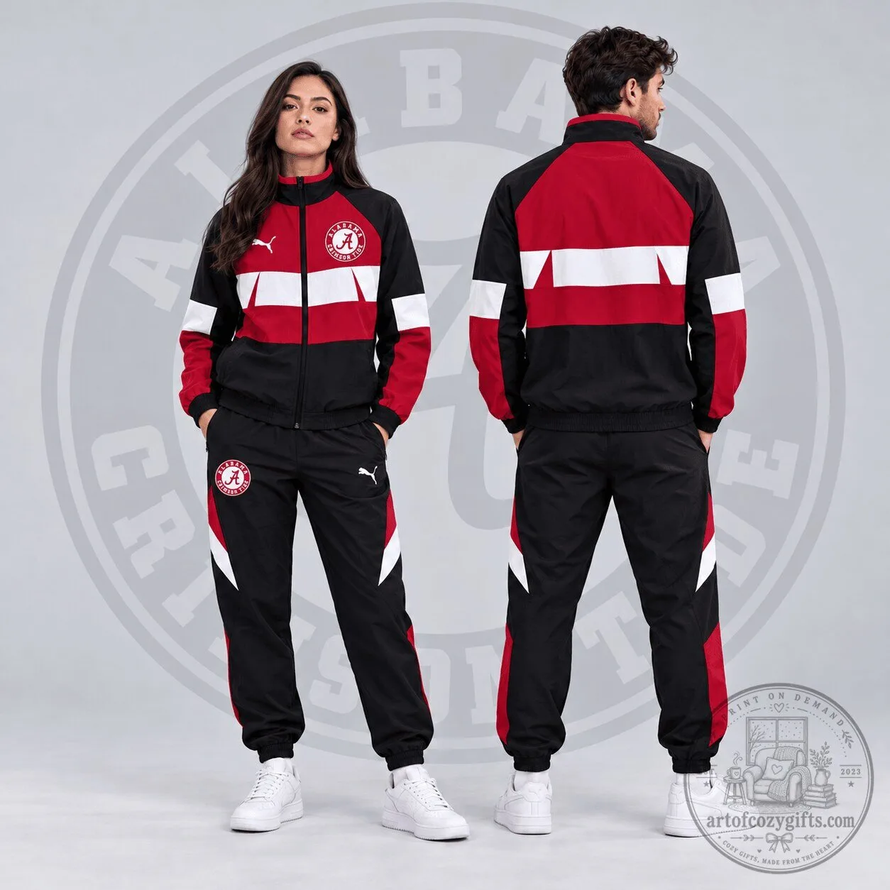 Alabama Crimson Tide Colorblock Performance Tracksuit Jacket