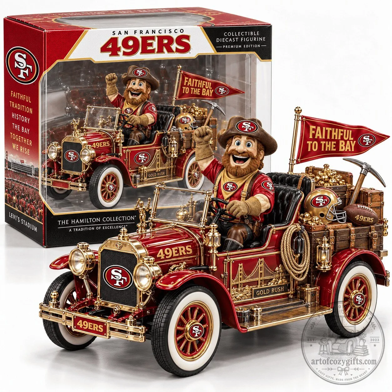 San Francisco 49ers Gold Rush Heritage Diecast Collectible Figurine