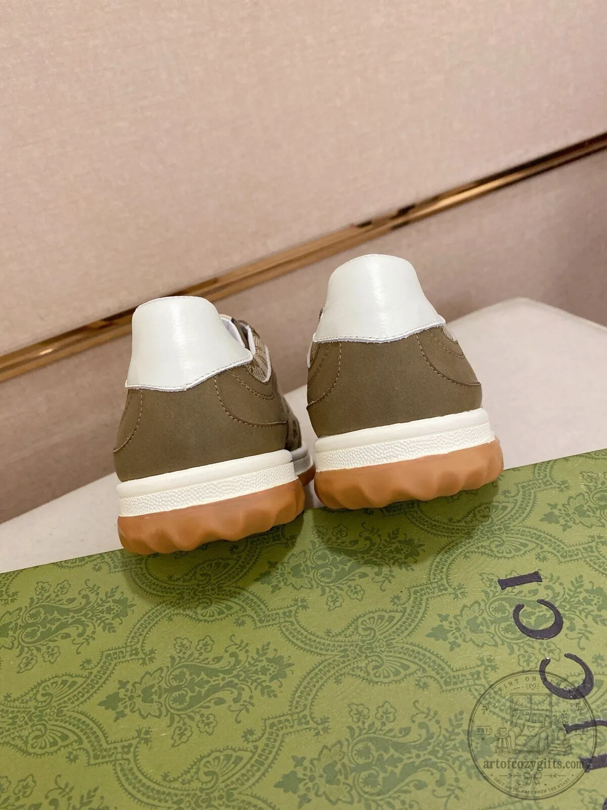 Gucci Monogram Pattern Brown Luxury Designer Sneakers 7 Gucci Monogram Pattern Brown Luxury Designer Sneakers
